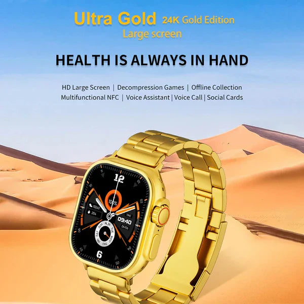 𝐃𝐎𝐍𝐓𝐔𝐌𝐏 𝐀𝐌𝐁𝐀𝐍𝐂𝐄  ™ Gold Ultra Watch – ساعة جولد ألترا