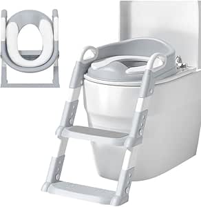 𝐃𝐎𝐍𝐓𝐔𝐌𝐏 𝐀𝐌𝐁𝐀𝐍𝐂𝐄™ Kid's Ladder Toilet Trainer – مدرب المرحاض للأطفال مع سلم