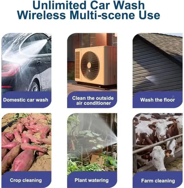 𝐃𝐎𝐍𝐓𝐔𝐌𝐏 𝐀𝐌𝐁𝐀𝐍𝐂𝐄 Double Battery Car Washer Gun – مسدس غسيل سيارات ببطاريتين