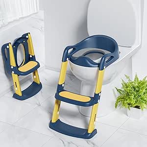 𝐃𝐎𝐍𝐓𝐔𝐌𝐏 𝐀𝐌𝐁𝐀𝐍𝐂𝐄™ Kid's Ladder Toilet Trainer – مدرب المرحاض للأطفال مع سلم