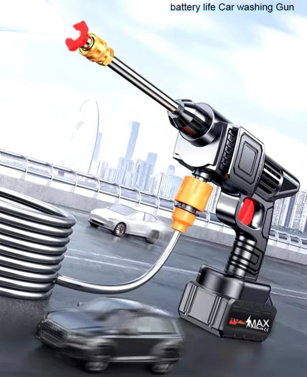 𝐃𝐎𝐍𝐓𝐔𝐌𝐏 𝐀𝐌𝐁𝐀𝐍𝐂𝐄 Double Battery Car Washer Gun – مسدس غسيل سيارات ببطاريتين