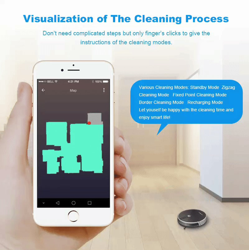 𝐃𝐎𝐍𝐓𝐔𝐌𝐏 𝐀𝐌𝐁𝐀𝐍𝐂𝐄™ Smart Robotic Vacuum Cleaner – المكنسة الروبوت الذكية