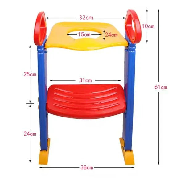 𝐃𝐎𝐍𝐓𝐔𝐌𝐏 𝐀𝐌𝐁𝐀𝐍𝐂𝐄™ Kid's Ladder Toilet Trainer – مدرب المرحاض للأطفال مع سلم