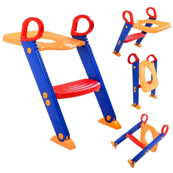 𝐃𝐎𝐍𝐓𝐔𝐌𝐏 𝐀𝐌𝐁𝐀𝐍𝐂𝐄™ Kid's Ladder Toilet Trainer – مدرب المرحاض للأطفال مع سلم