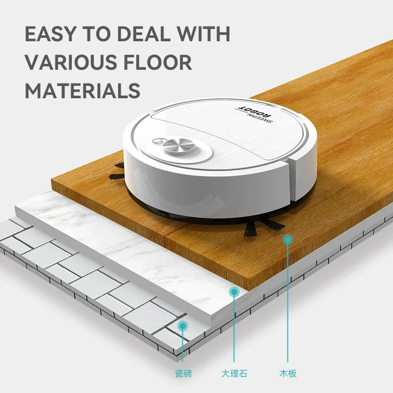 𝐃𝐎𝐍𝐓𝐔𝐌𝐏 𝐀𝐌𝐁𝐀𝐍𝐂𝐄 3-IN-1 Automatic Robot Vacuum Cleaner – مكنسة روبوت أوتوماتيكية 3 في 1