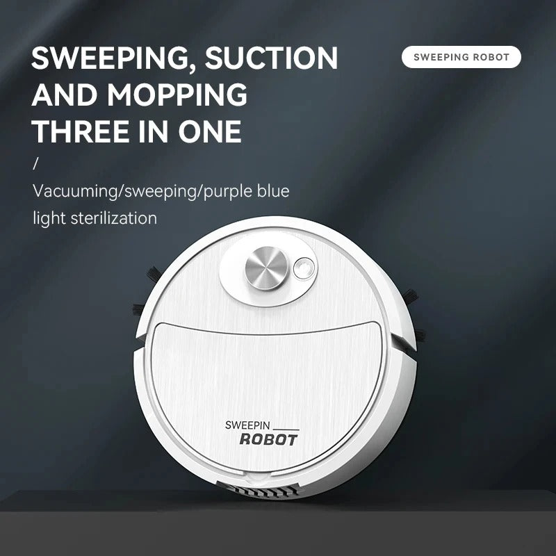 𝐃𝐎𝐍𝐓𝐔𝐌𝐏 𝐀𝐌𝐁𝐀𝐍𝐂𝐄 3-IN-1 Automatic Robot Vacuum Cleaner – مكنسة روبوت أوتوماتيكية 3 في 1