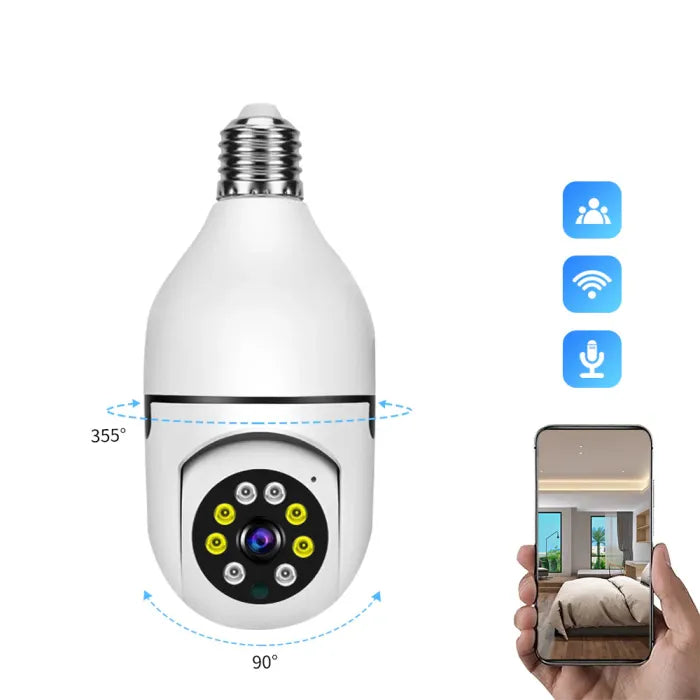 𝐃𝐎𝐍𝐓𝐔𝐌𝐏 𝐀𝐌𝐁𝐀𝐍𝐂𝐄™ Night Vision Wireless Bulb Camera | كاميرا لمبة لاسلكية بالرؤية الليلية