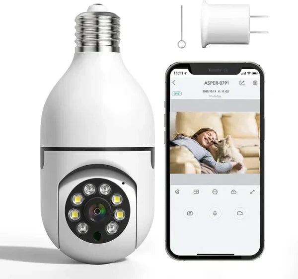 𝐃𝐎𝐍𝐓𝐔𝐌𝐏 𝐀𝐌𝐁𝐀𝐍𝐂𝐄™ Night Vision Wireless Bulb Camera | كاميرا لمبة لاسلكية بالرؤية الليلية